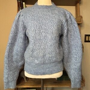 Mango Light Blue Sweater